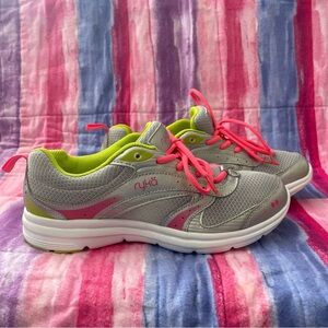 Ryka Womens Vibrant Pink and Gray Sneakers size 9.5 new without tags or box